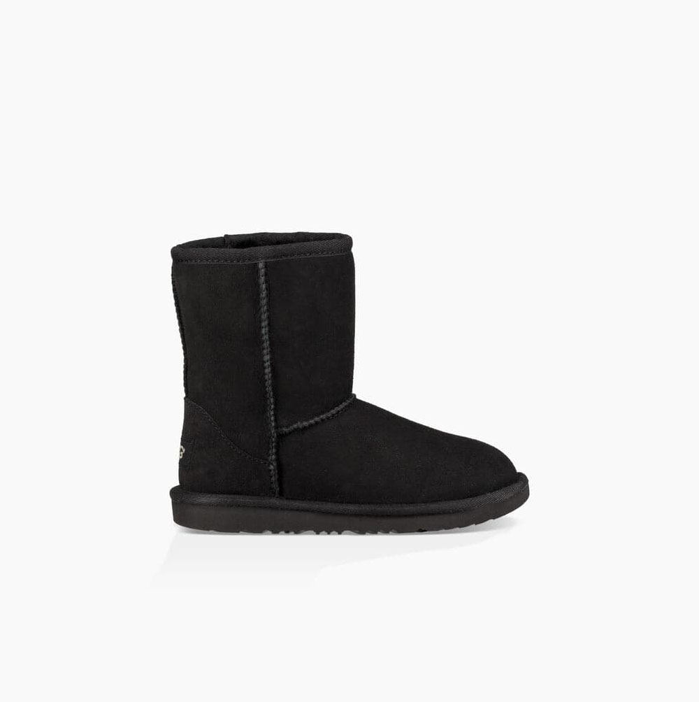 UGG Classic II Black Boots for Kids (COHX69720)